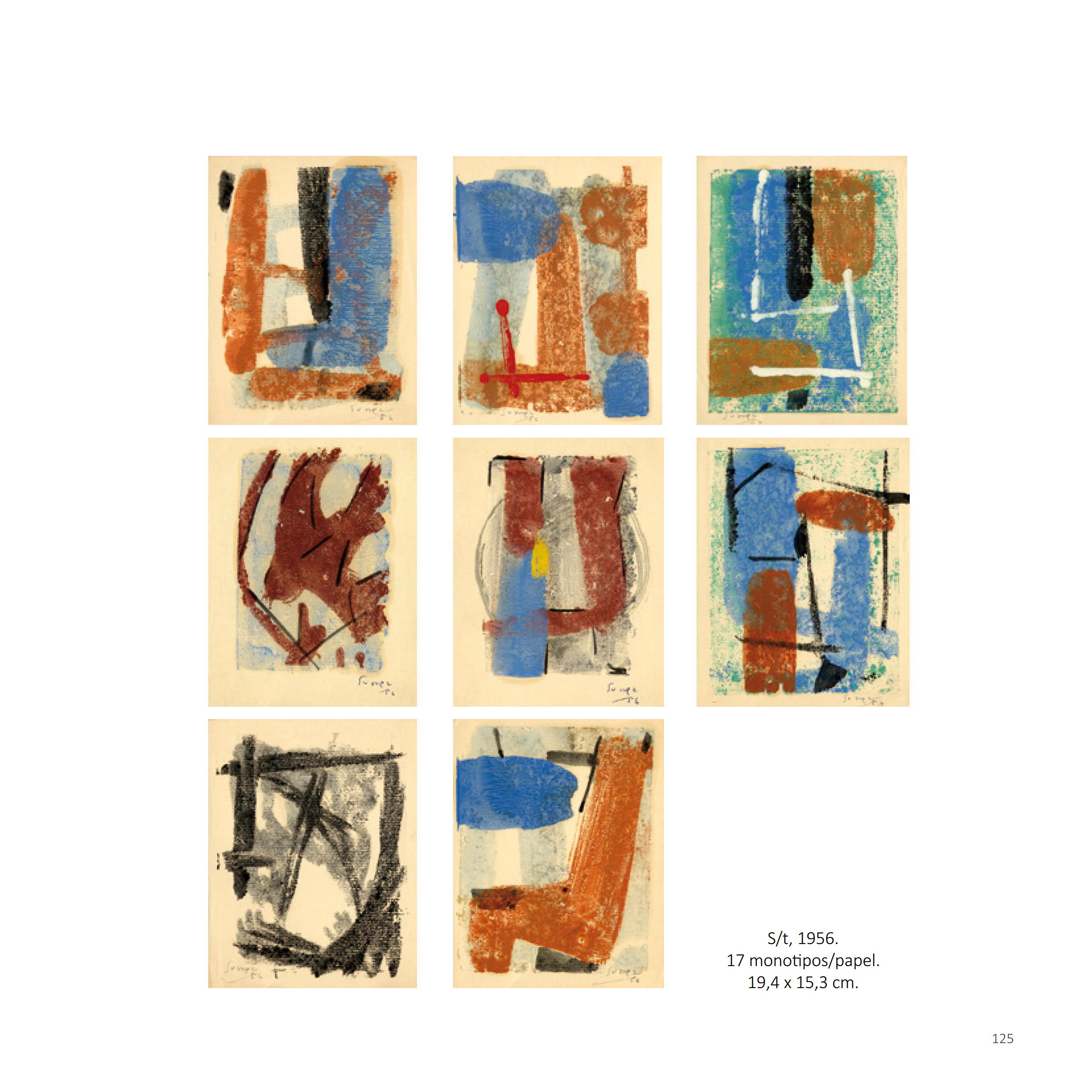 1956 Antonio Suárez. Monotipos papel