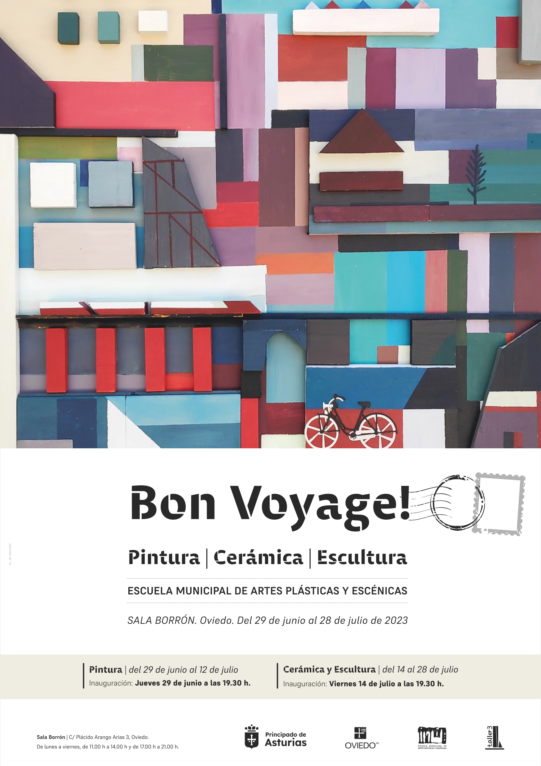 Imagen - La Sala Borrón acoge la exposición Bon Voyage! de la Escuela Municipal de Artes Plásticas y Escénicas de Oviedo