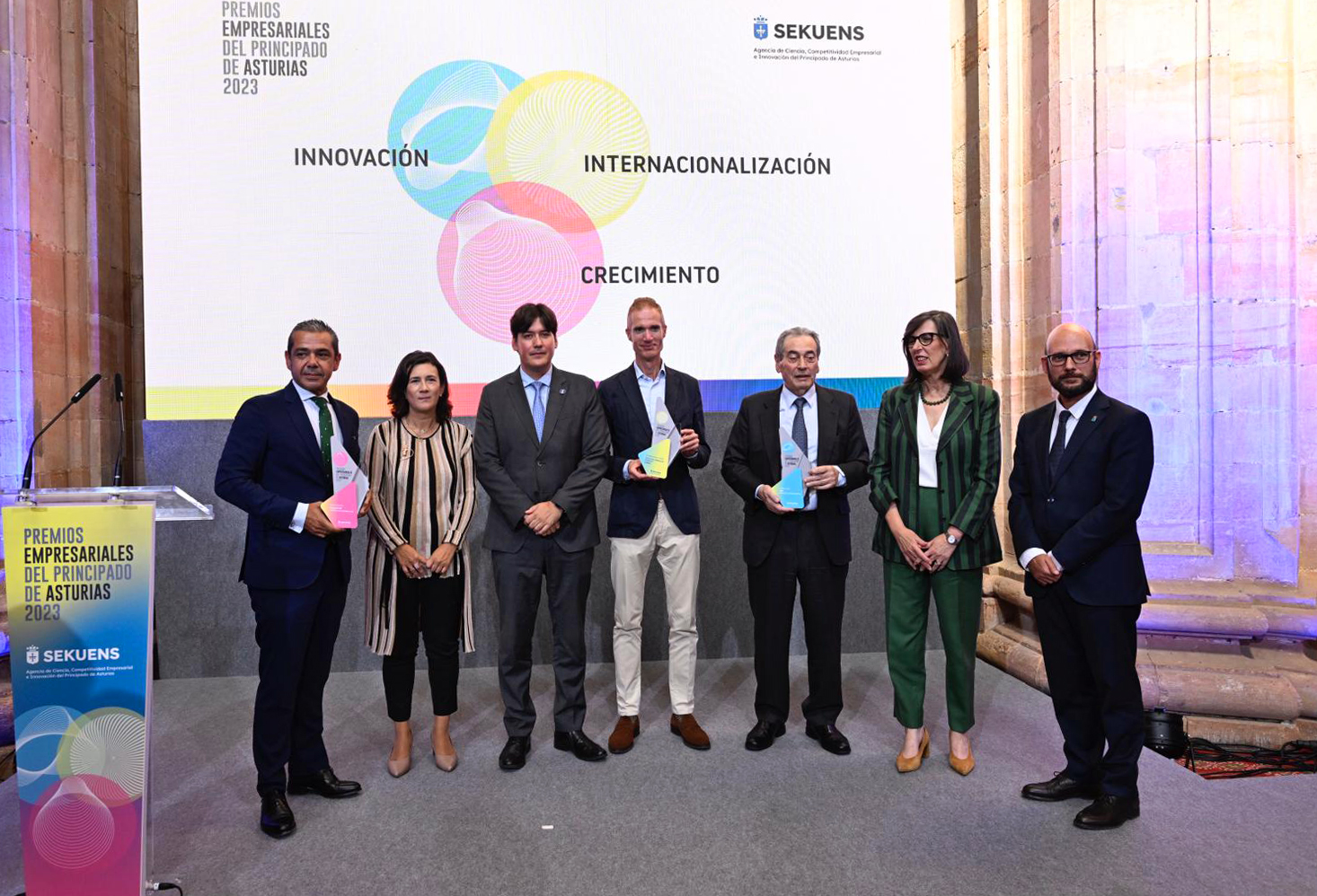 Imagen - La Agencia Sekuens entrega a TSK, Capsa y Aleastur los Premios Empresariales del Principado de Asturias 2023