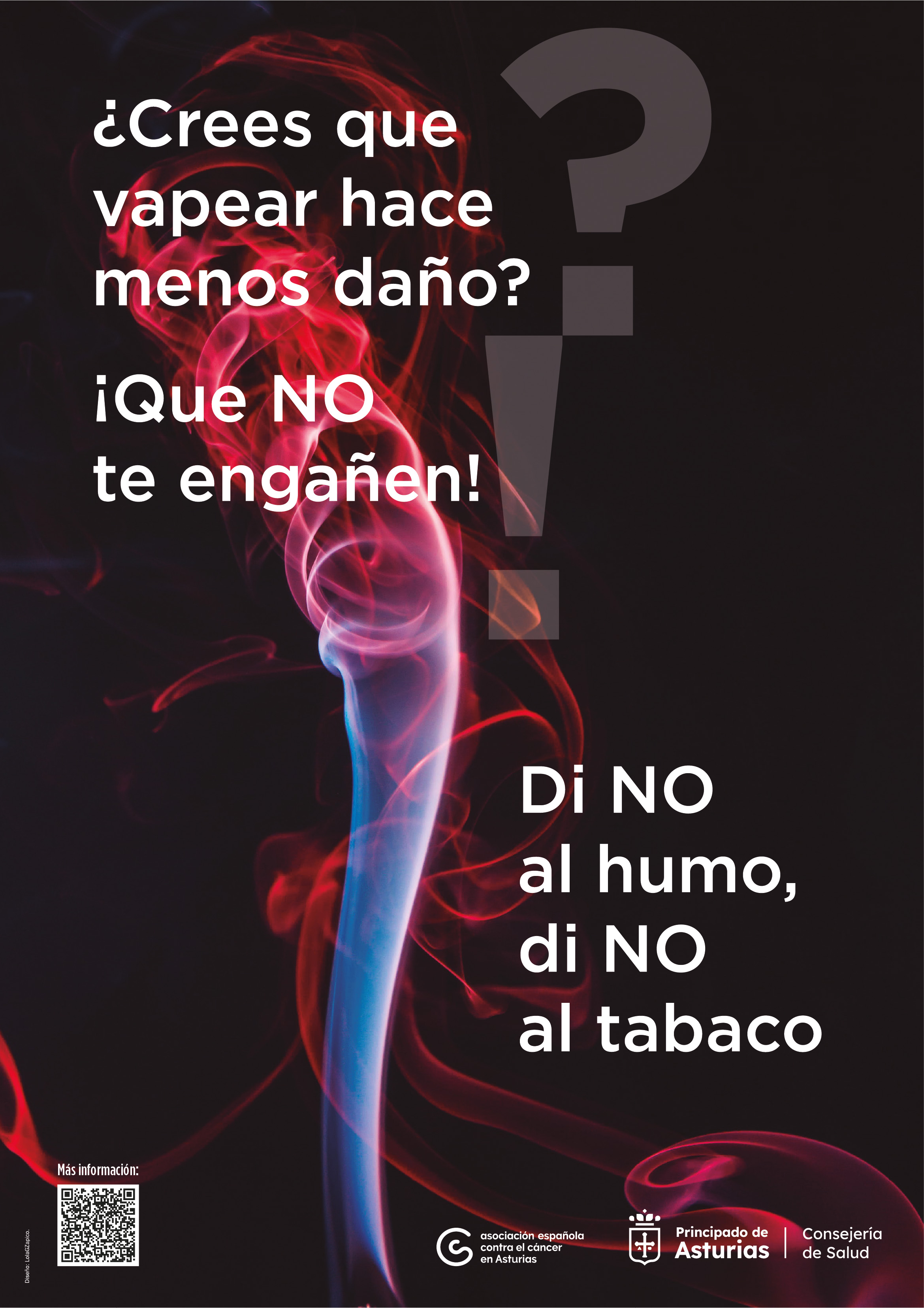 Cartel de la campaña contra el tabaquismo