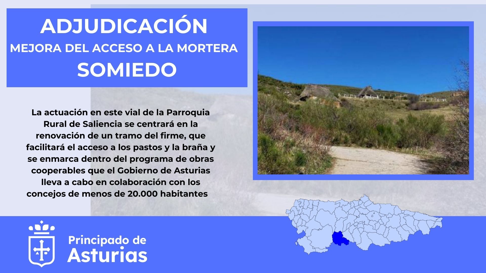 Imagen del artículo El Gobierno de Asturias adjudica la mejora del acceso a La Mortera de Saliencia, en Somiedo