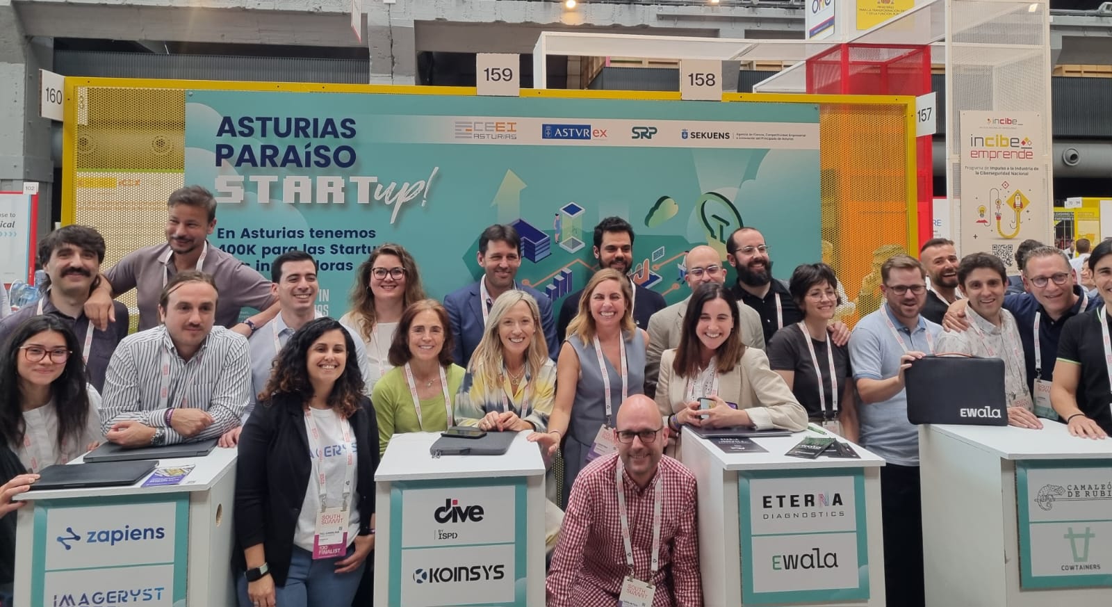 DG de Innovación, Iván Aitor, y la directora del CEEI, Cristina Fanjul, con las empresas participantes.