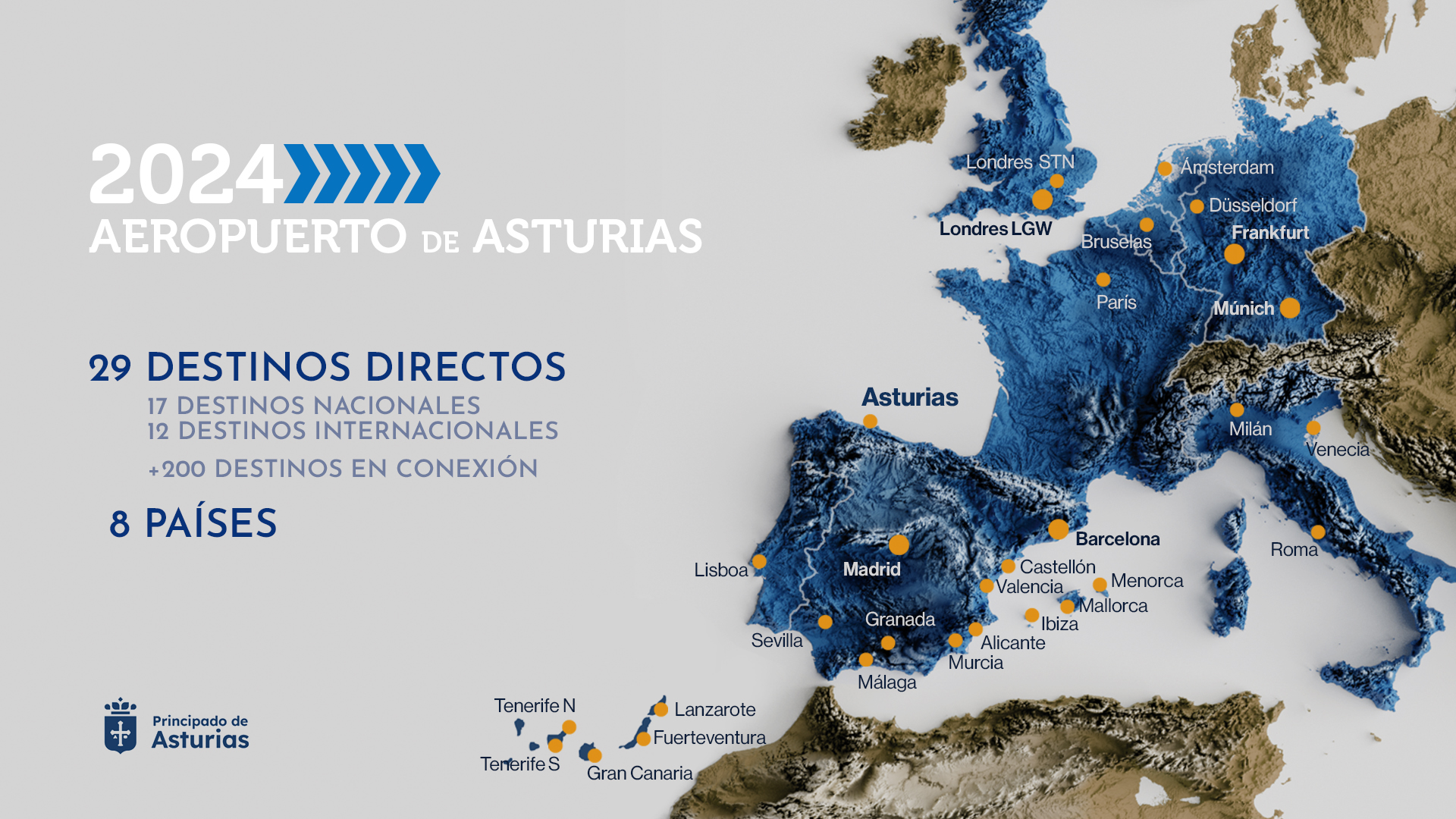 Imagen del artículo El Gobierno de Asturias amplía los servicios de transporte público al aeropuerto hasta las 60 frecuencias diarias por la elevada demanda