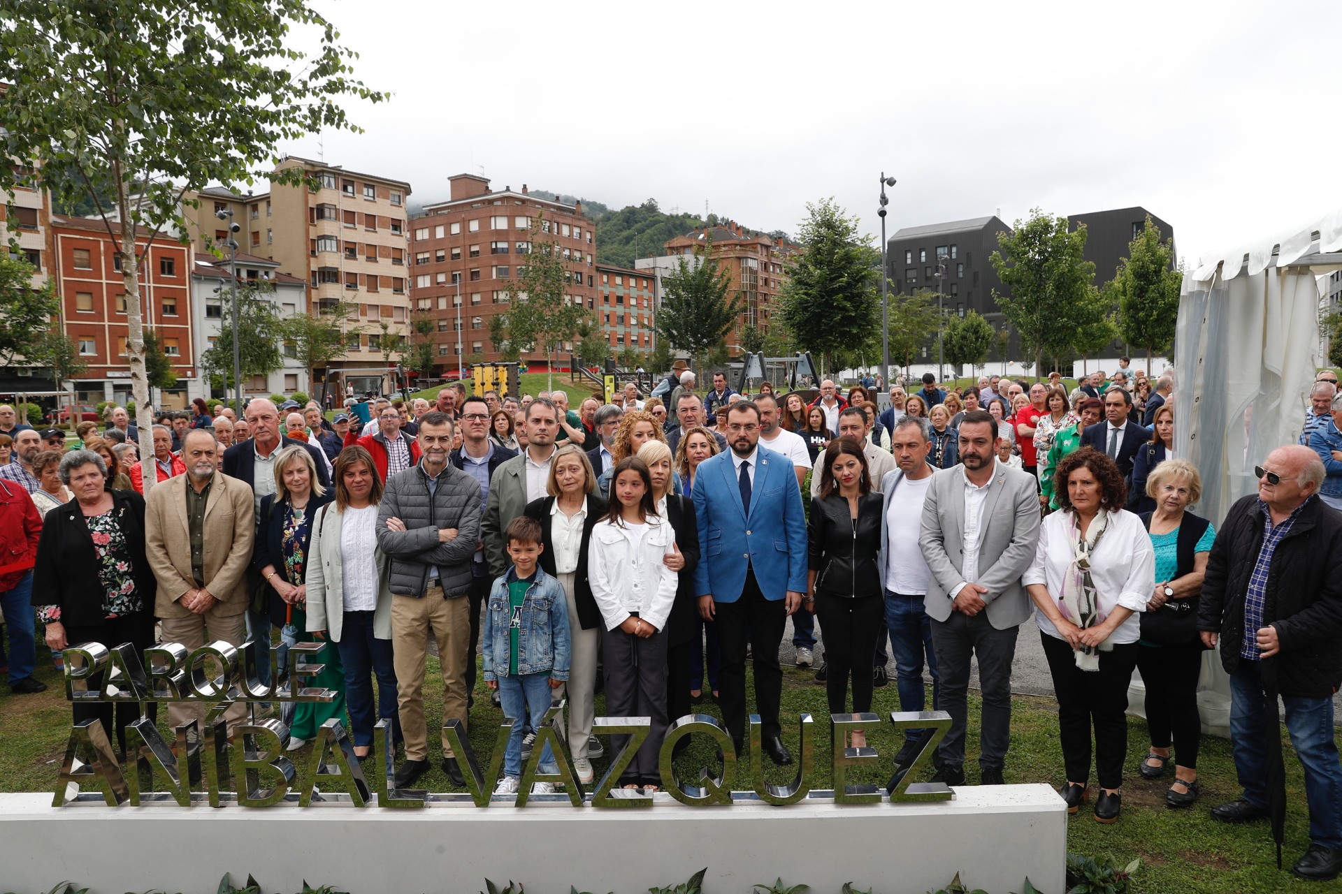 Imagen - El presidente resalta que el parque de Mieres en honor a Aníbal Vázquez 