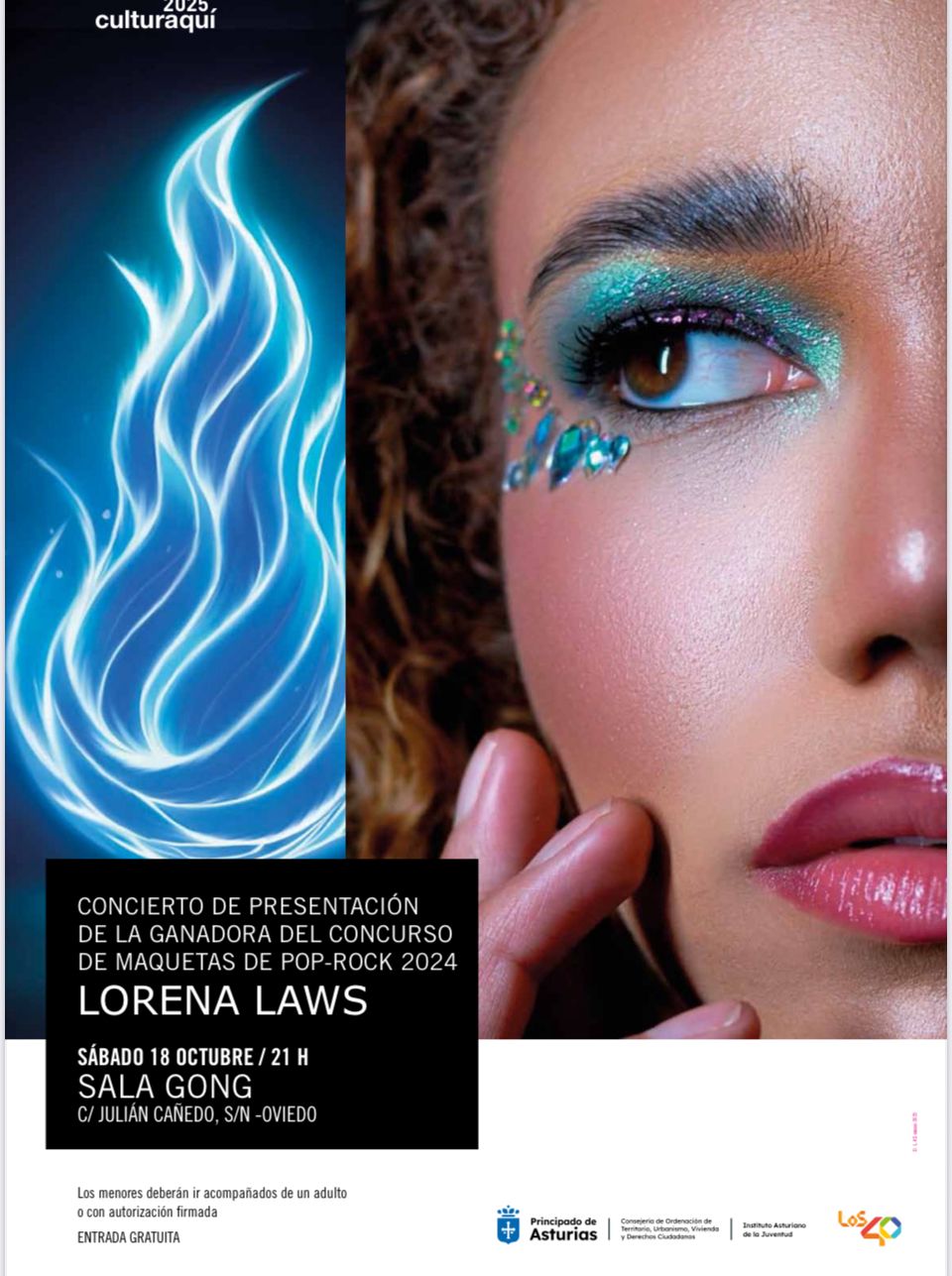 Cartel del concierto de Lorena Lawns