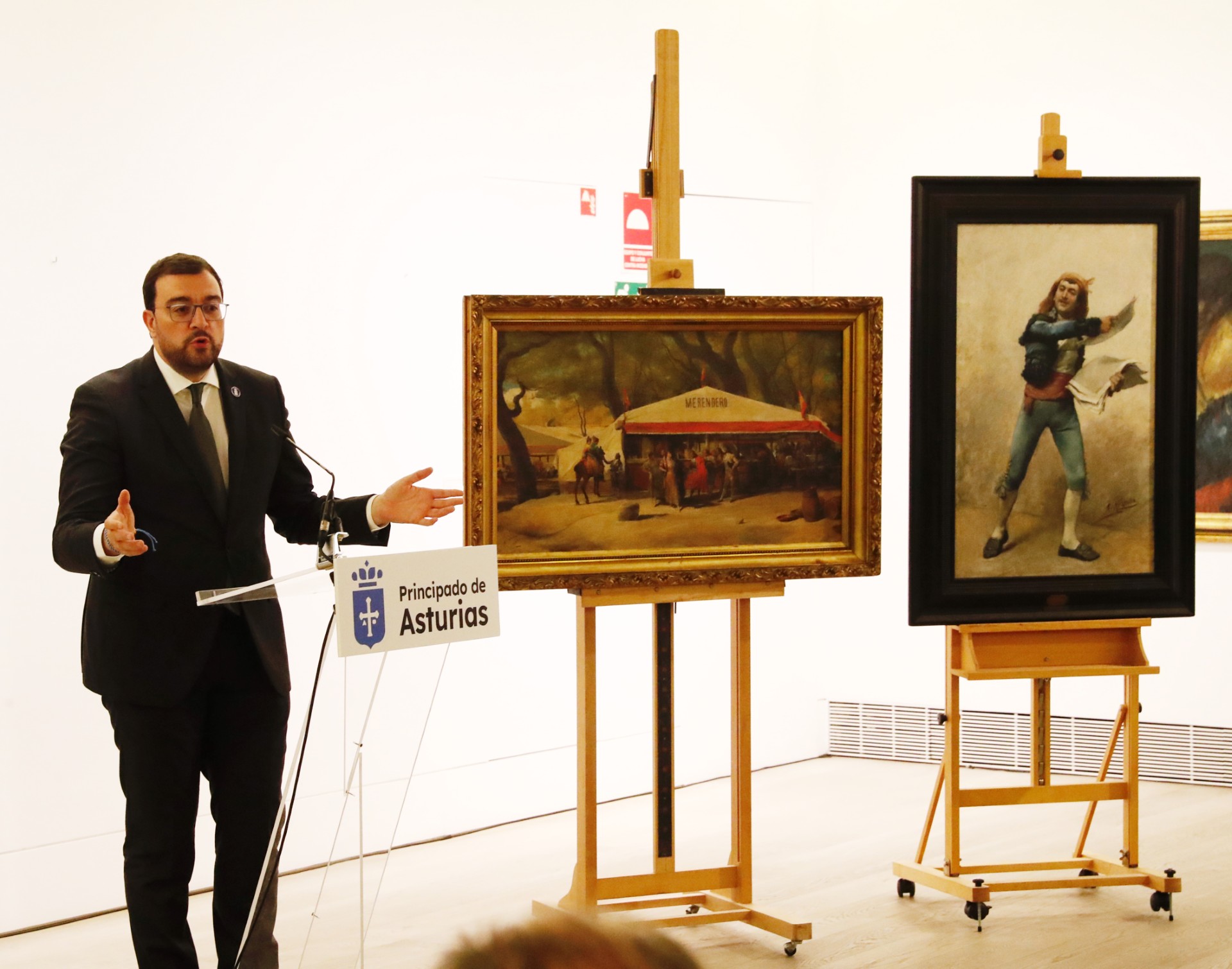 Imagen - El Principado restituye a la familia de Pedro Rico dos cuadros incautados en 1938 y que la dictadura franquista nunca devolvió, tras una sólida investigación del Museo de Bellas Artes