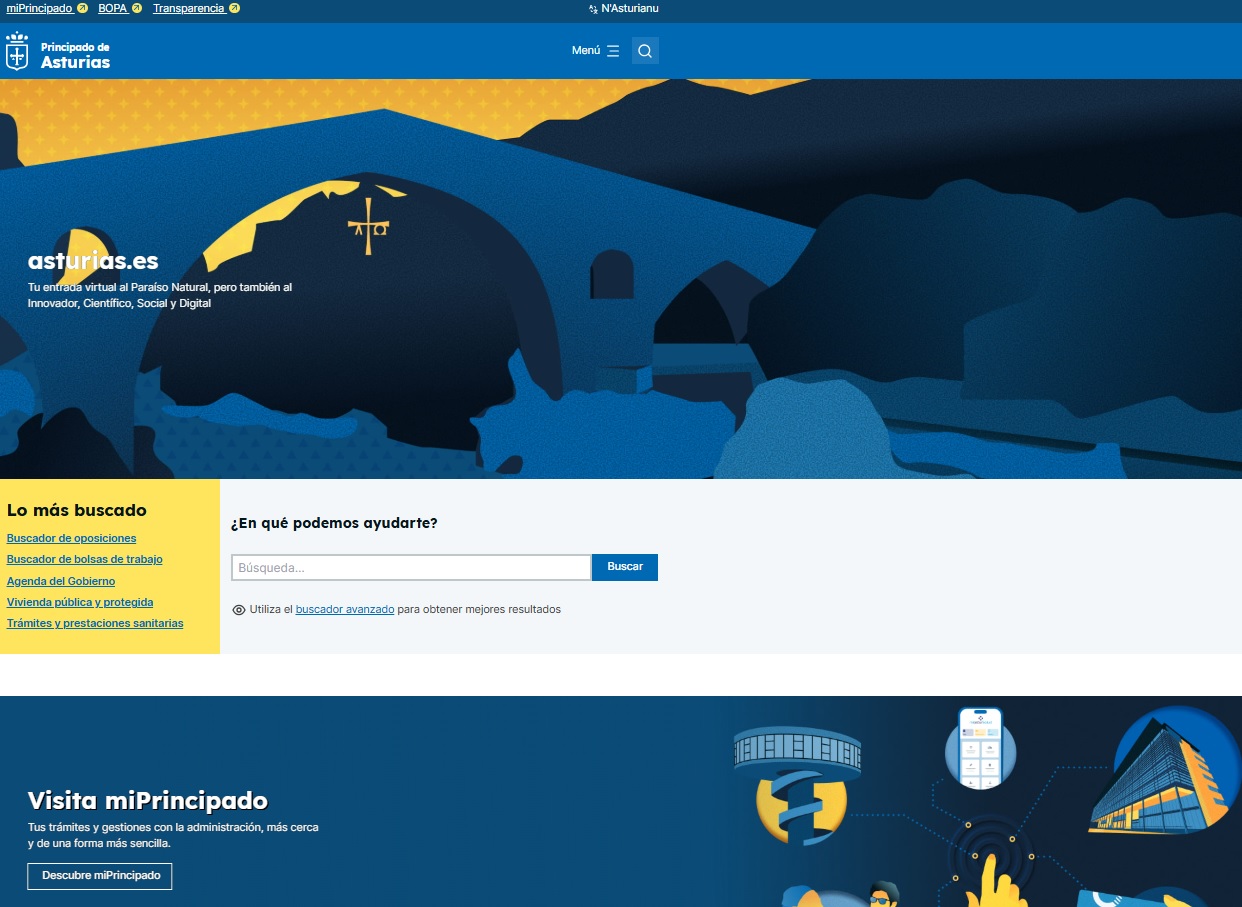 Imagen - El Principado avanza en su transformación digital con la nueva versión del portal asturias.es, que acerca la Administración a la ciudadanía
