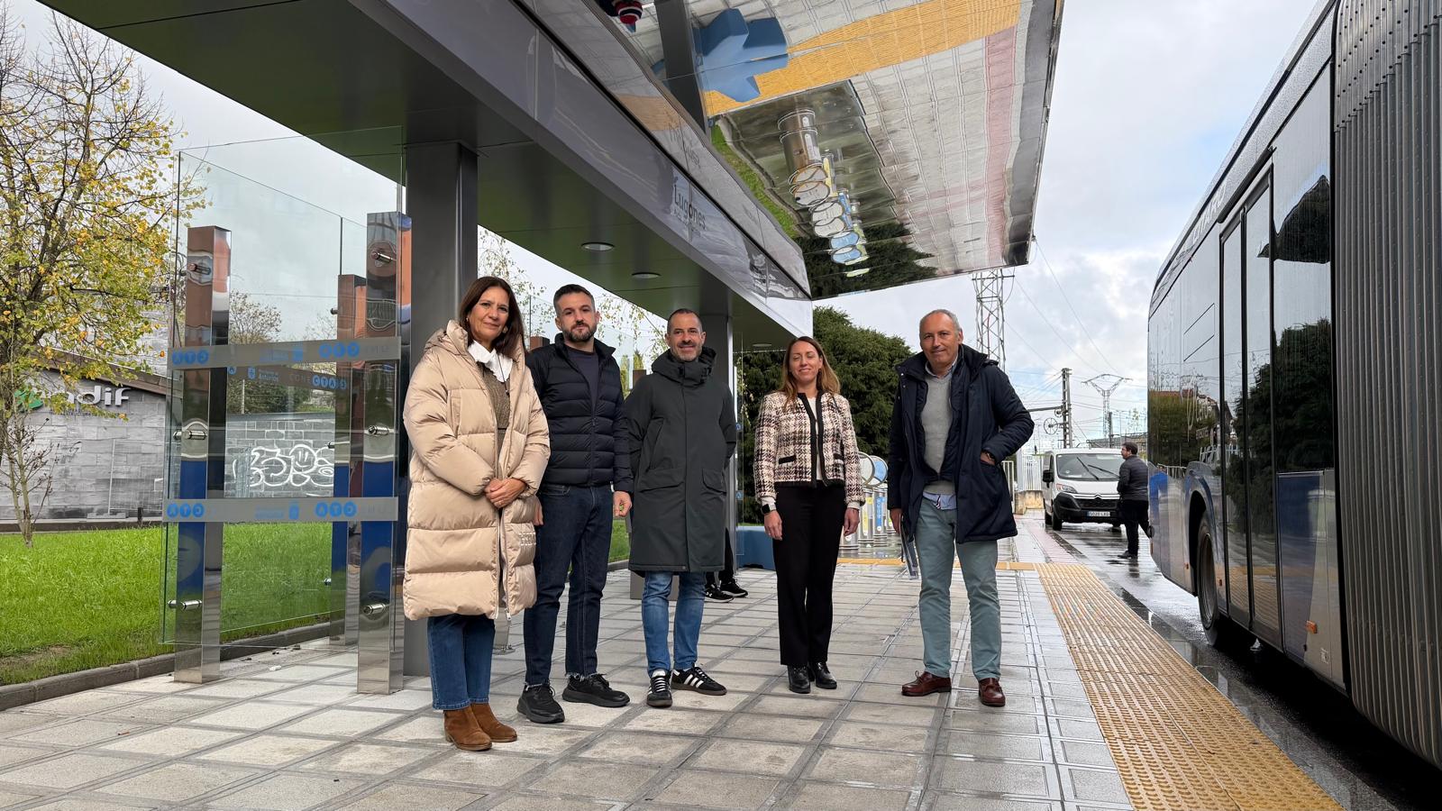 Imagen - Movilidad pone en servicio el nuevo intercambiador de transporte público de Lugones/Llugones