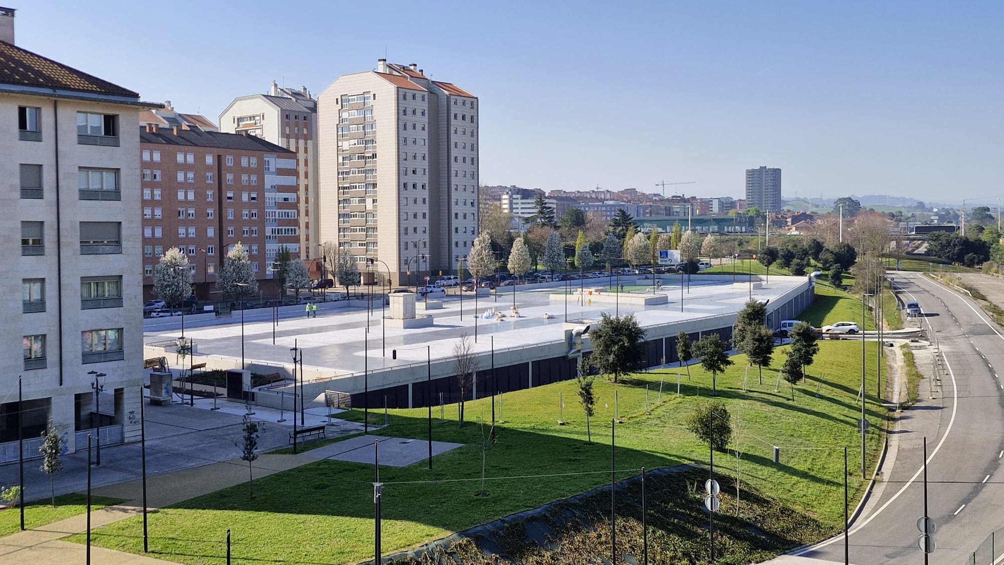 Imagen - Movilidad ultima la obra del aparcamiento disuasorio de la avenida de Portugal, en Gijón/Xixón, tras invertir 4,5 millones