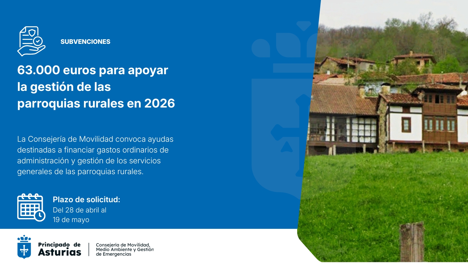 Imagen - El Principado apoya este año la gestión de las parroquias rurales con 63.000 euros para financiar gastos de funcionamiento