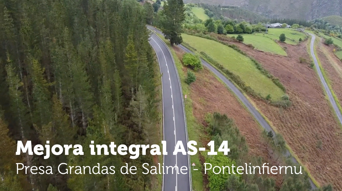 Imagen - Movilidad completa la mejora integral de la carretera AS-14 entre la presa de Grandas de Salime y Pontelinfiernu, con 3,3 millones de inversión