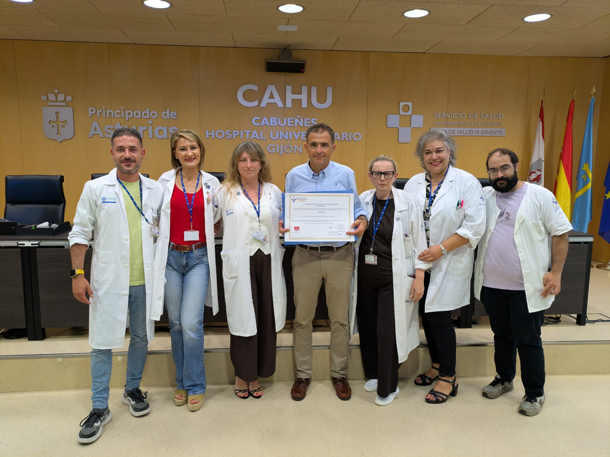 Imagen - El Servicio de Cardiología del Hospital de Cabueñes obtiene la máxima certificación de calidad asistencial y seguridad del paciente del Sespa