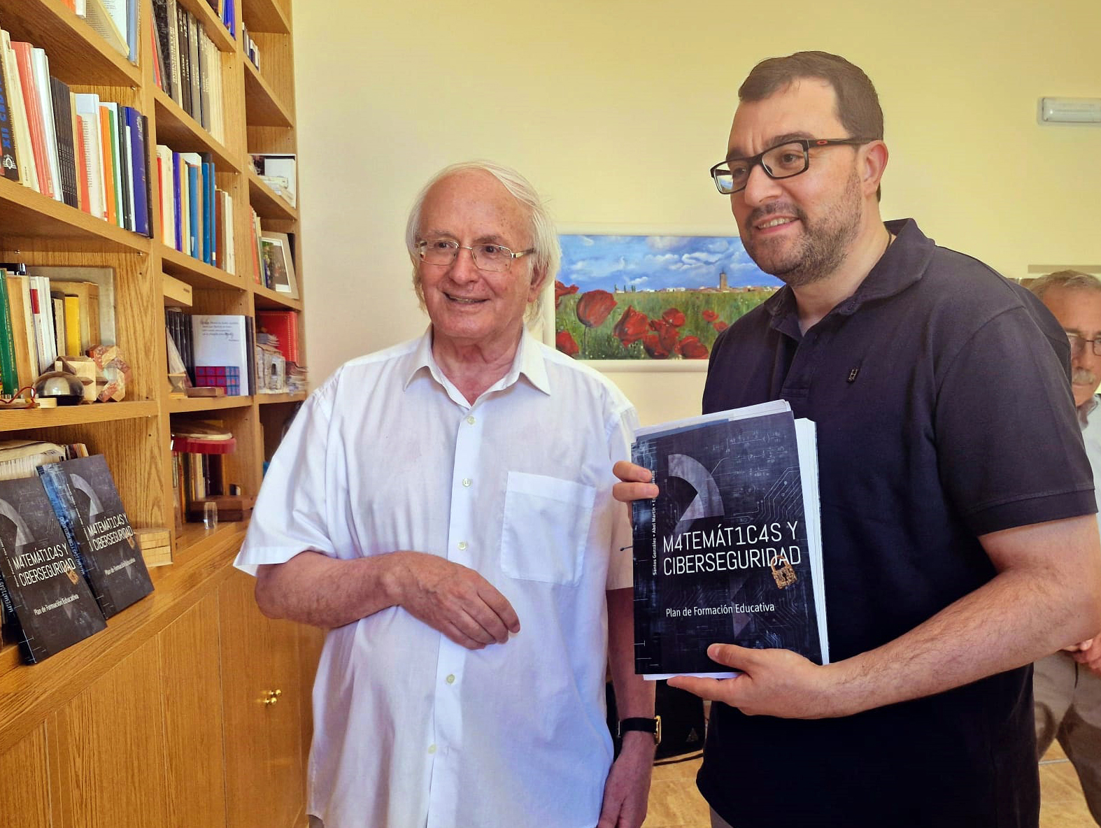 Imagen - El presidente visita en Ávila la biblioteca matemática del catedrático emérito Santos González