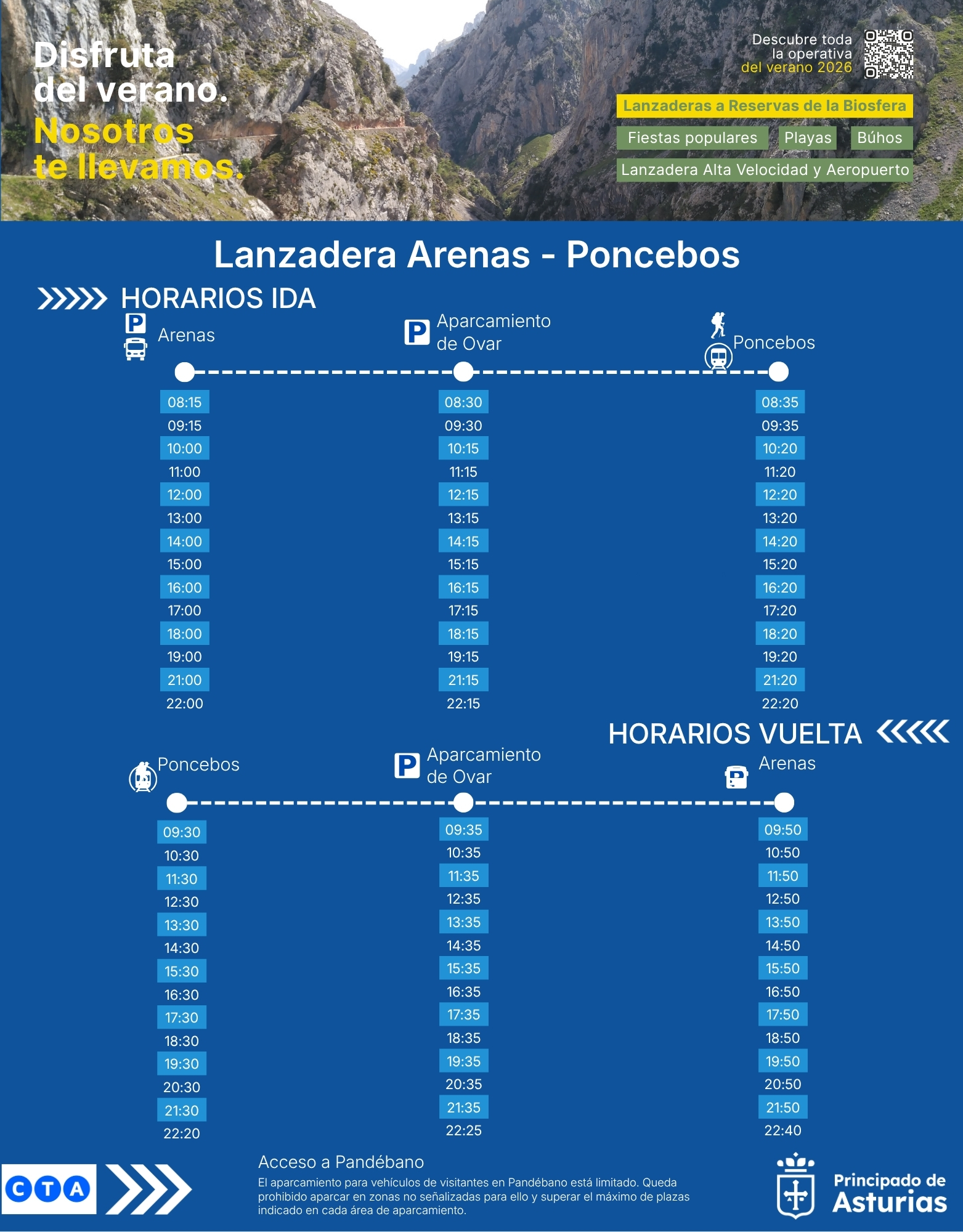 Imagen - Movilidad refuerza la oferta de lanzaderas de verano para dar servicio al horario ampliado del funicular de Bulnes