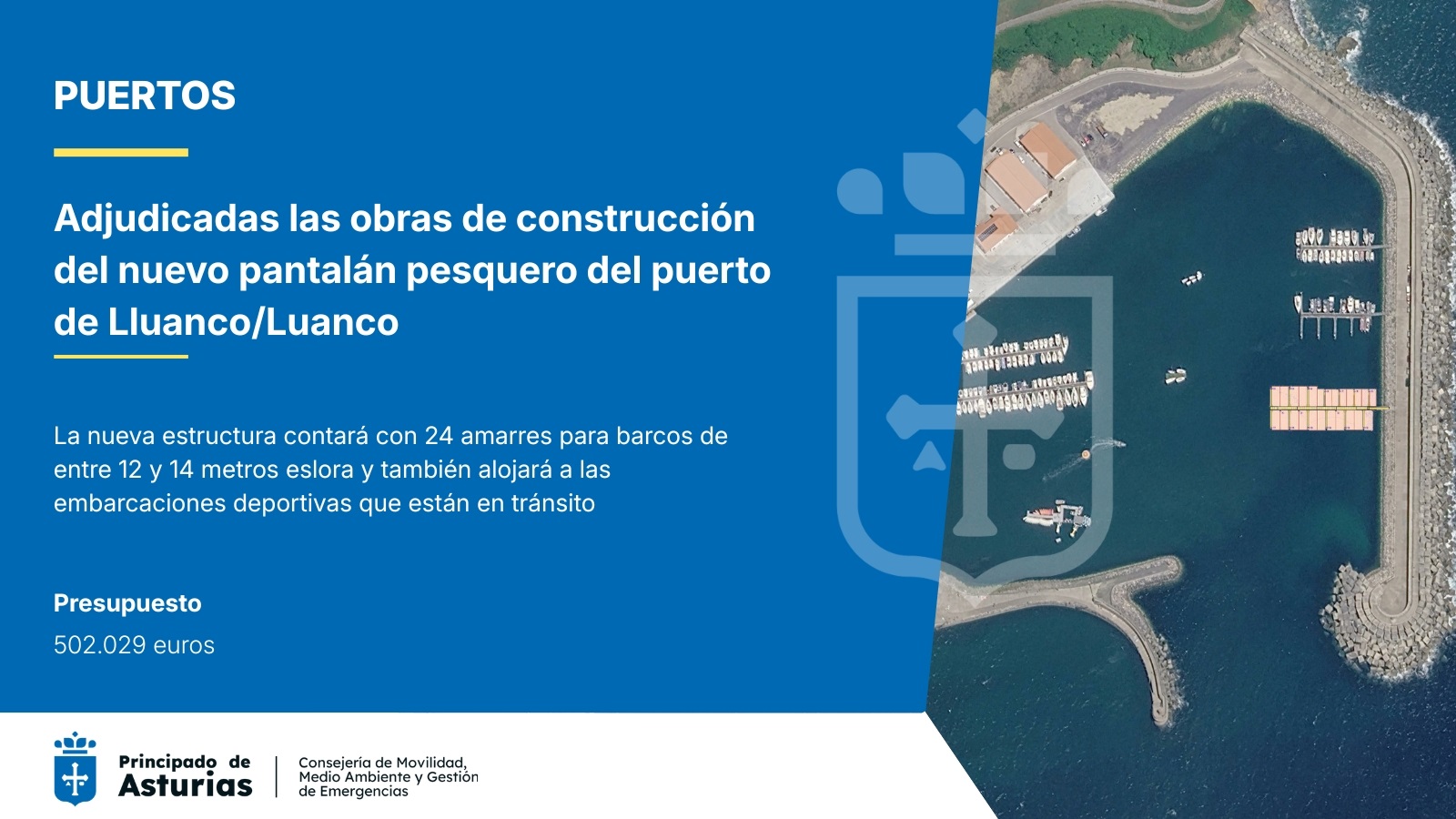Imagen - Movilidad invertirá 502.000 euros en la construcción de un nuevo pantalán pesquero en el puerto de Lluanco/Luanco