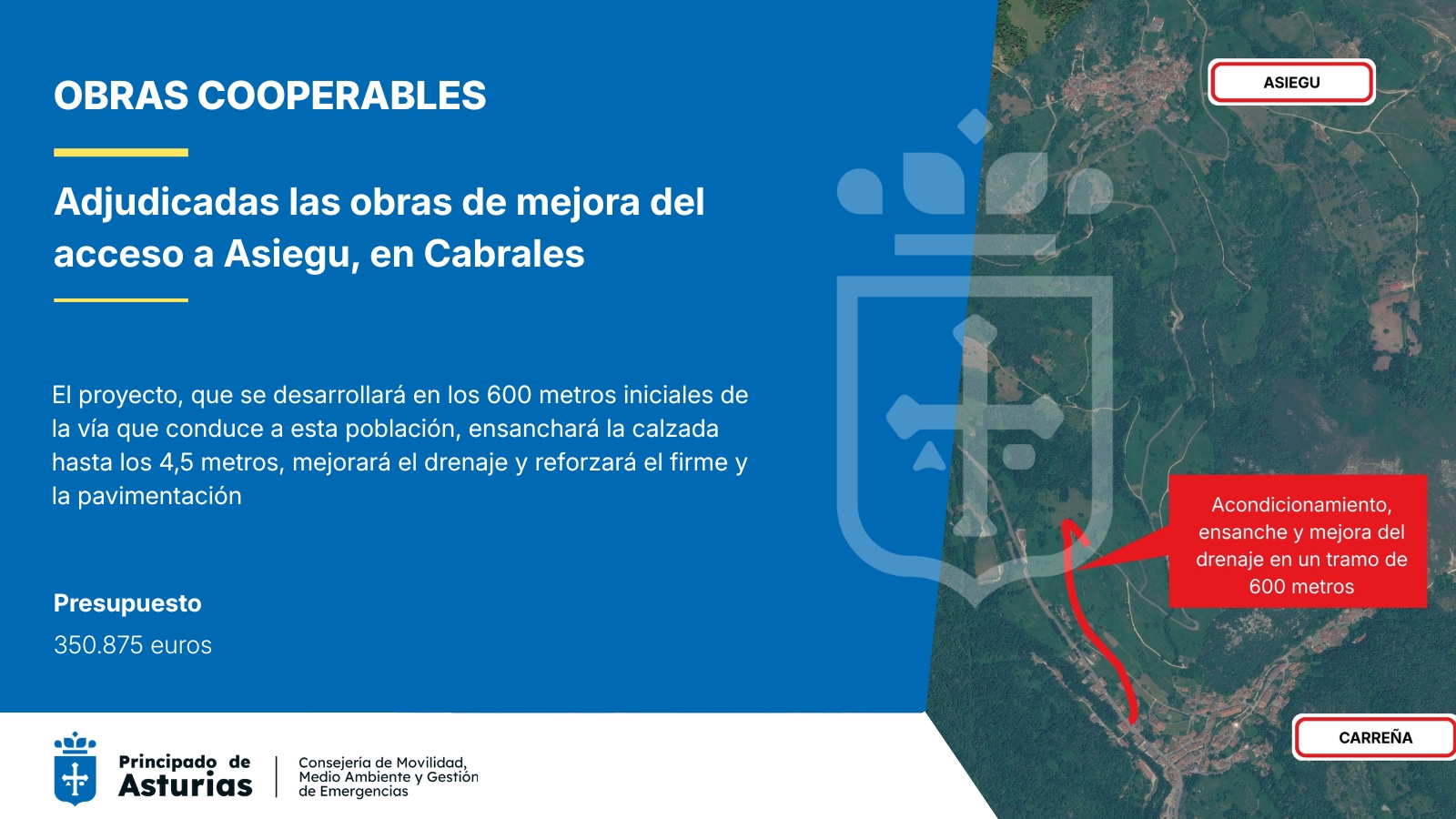 Imagen - Movilidad adjudica en 351.000 euros la mejora del acceso a Asiegu, en Cabrales