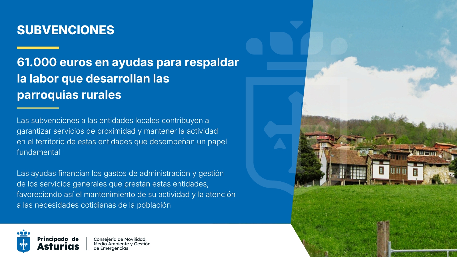 Imagen - El Gobierno de Asturias apoya con más de 61.000 euros la labor que desarrollan las parroquias rurales