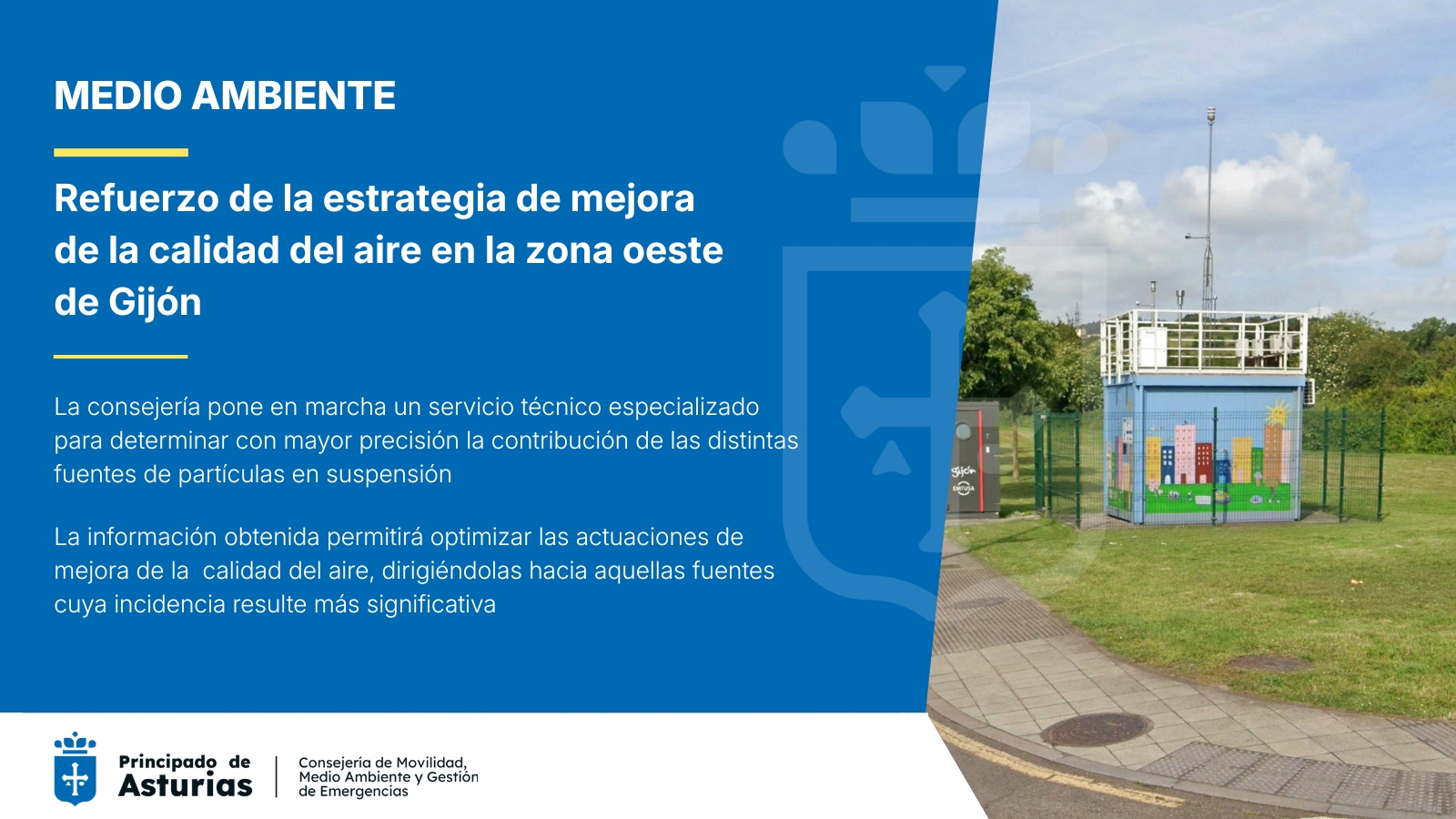 Imagen - Medio Ambiente refuerza su estrategia para la mejora de la calidad del aire en la zona oeste de Gijón/Xixón